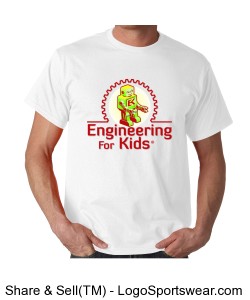 Engineering For Kids White T-Shirt Design Zoom